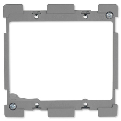 On-Q/Legrand Low-Voltage Swing Bracket with Quick/Click, 2-Gang